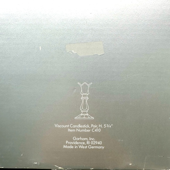 5” Crystal candlestick holder (Full Lead) w/ box - Picture 8 of 8